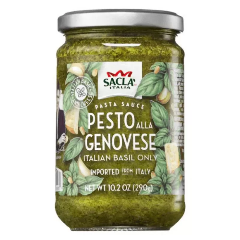 Sacla Basil Pesto alla Genovese 6.7oz Glass Jar