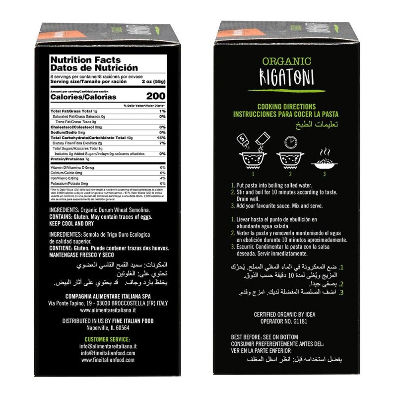 Mantova Organic Rigatoni