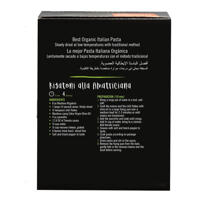 Mantova Organic Rigatoni