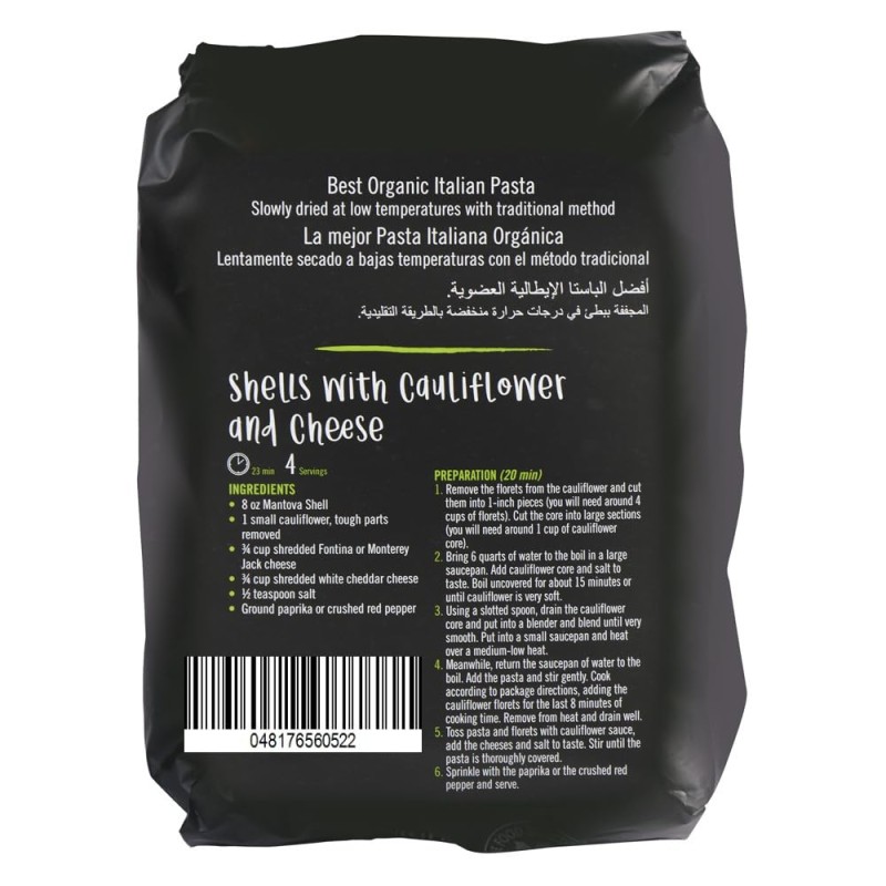 Mantova Organic Shells