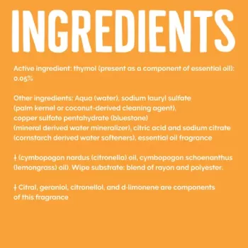 Seventh Generation Disinfecting Wipes Lemongrass and Citrus -- 35 Wipes