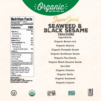 Mary's Gone Crackers Seaweed+Sesame