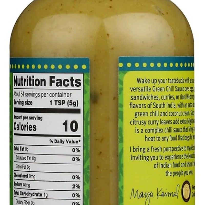 Maya Kaimal Green Chilli Sauce
