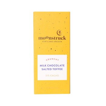 Moonstruck Sea Salt Toffee Milk Chocolate Candy Bar