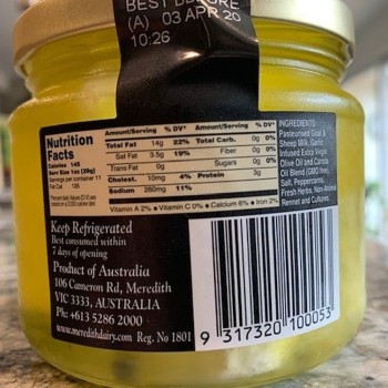 Meredith Sheep & Goat Marinated Cheese