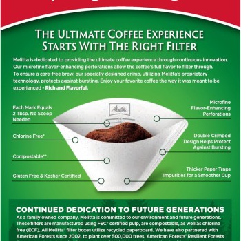 Melitta Coffee Filters #4 White Cone