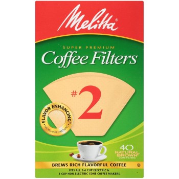 Melitta Coffee Filters no 2 Cone Unbleached