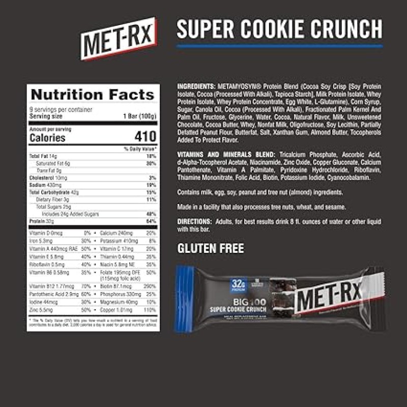 MET-RX Super Cookie Crunch Protein Bar