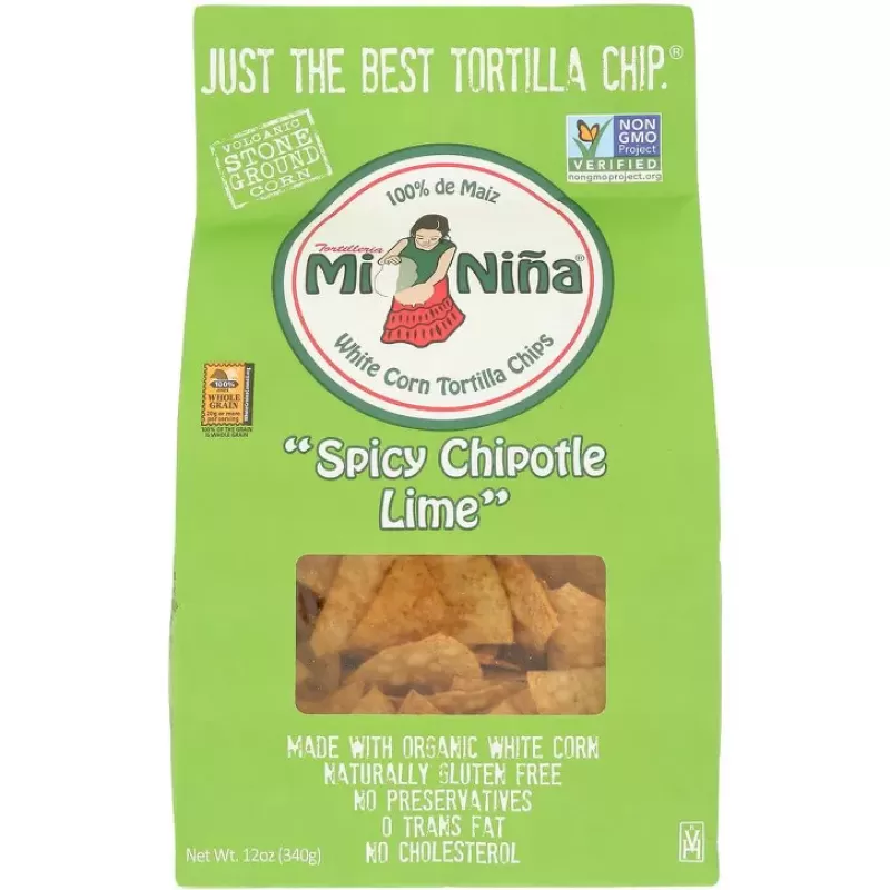 Mi Nina Tortilla Chips Spicy Chipotle Lime