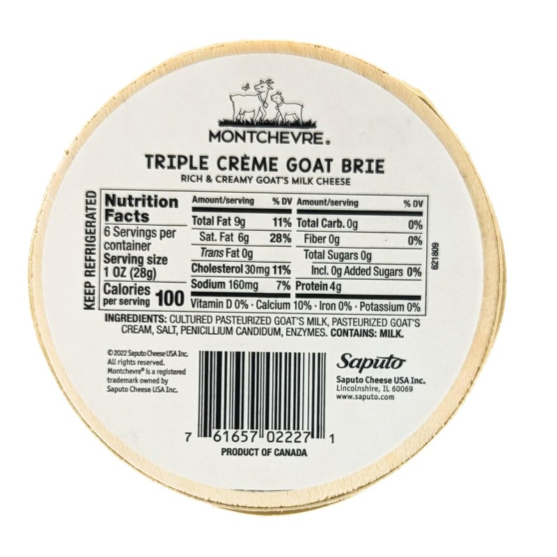 Montchevre Triple Creme Goat Brie