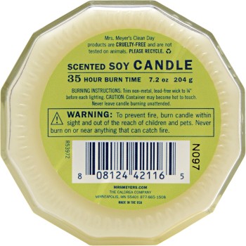 Mrs. Meyer’s Clean Day Lemon Verbena Soy Candle