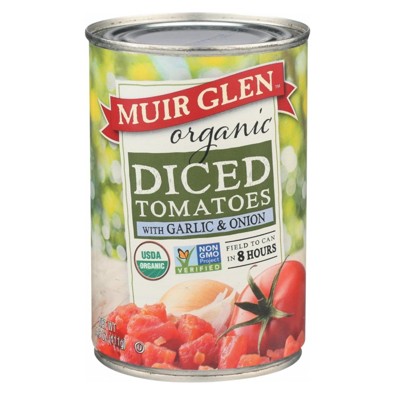Muir glen organic diced tomatoes garlic & onion