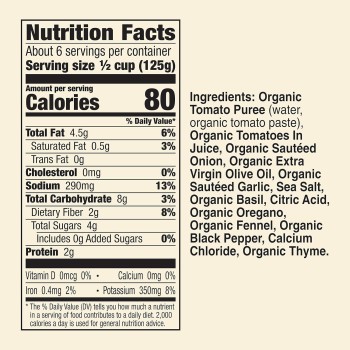 Muir Glen Organic Sauce, Italian Herb