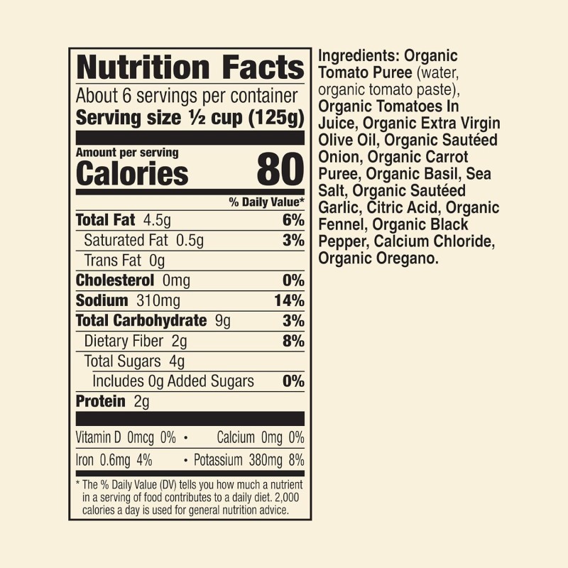 Muir Glen Organic Tomato Basil Pasta Sauce