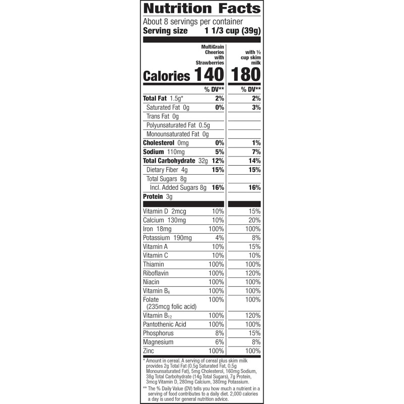 Multi Grain Cheerios Real Strawberries