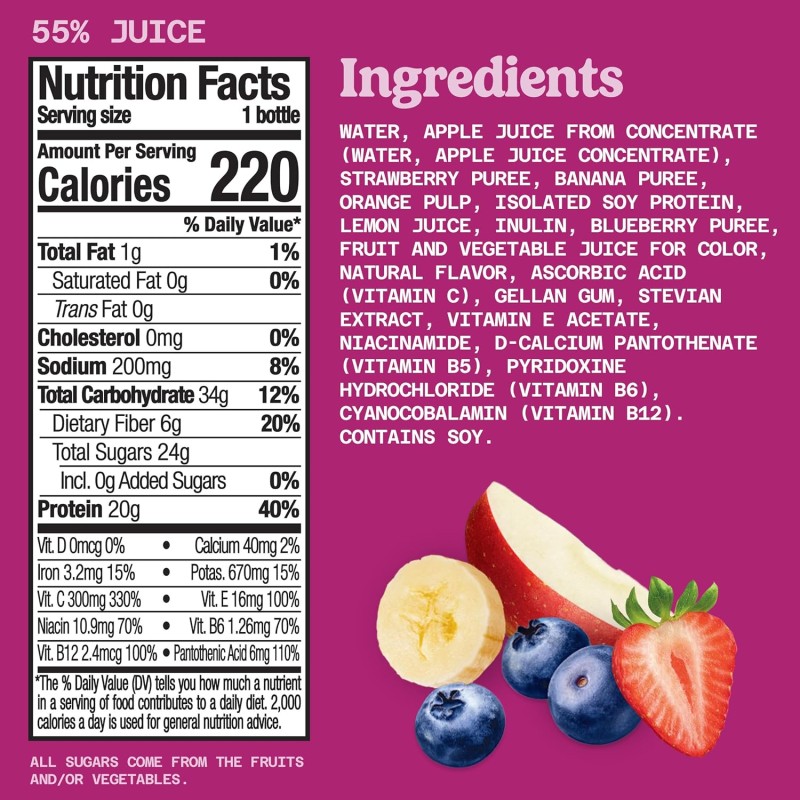 Naked Juice Protein Double Berry