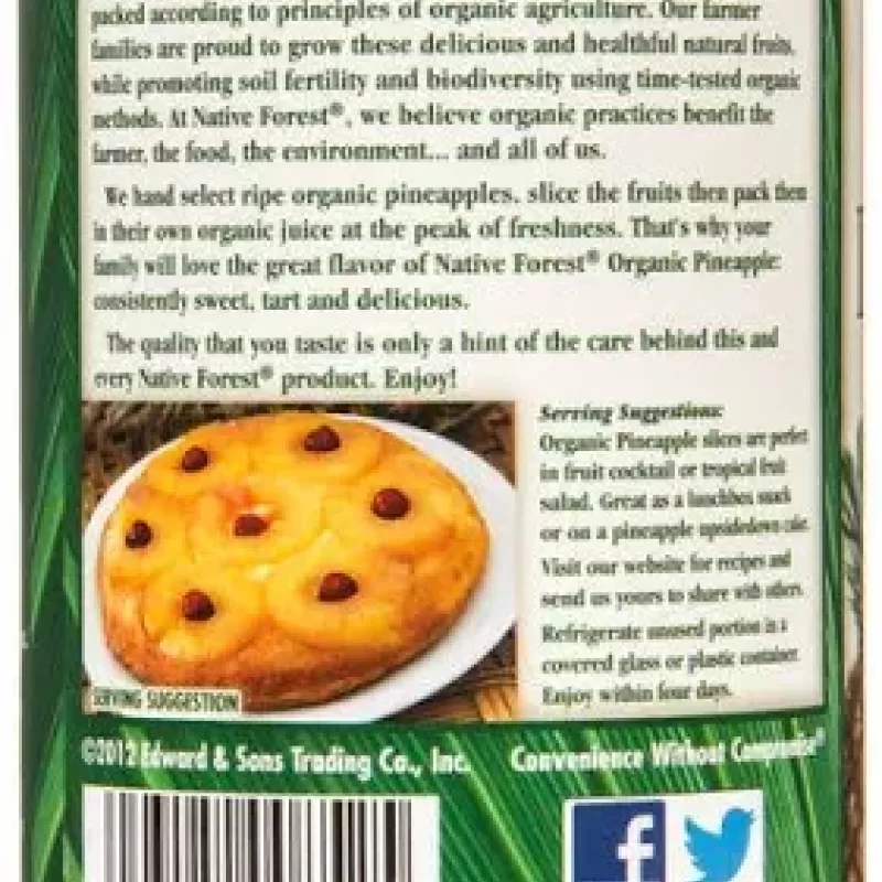 Native Forest Organic Pineapple Slices