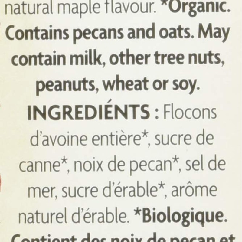 Nature’s Path Oatmeal Maple Nut