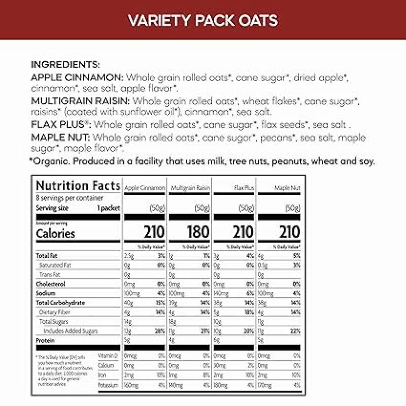 Nature’s Path Oatmeal Variety Pack