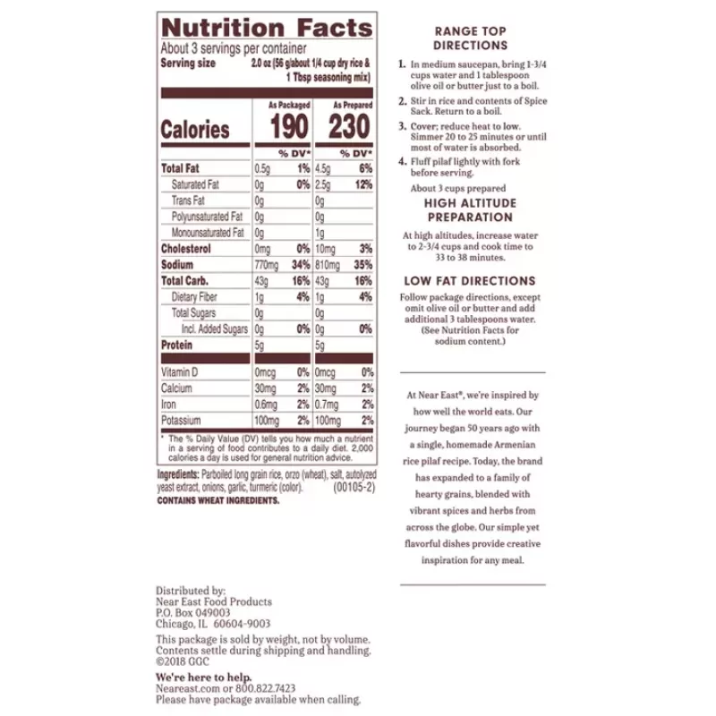 Near East Rice Pilaf Mix Original