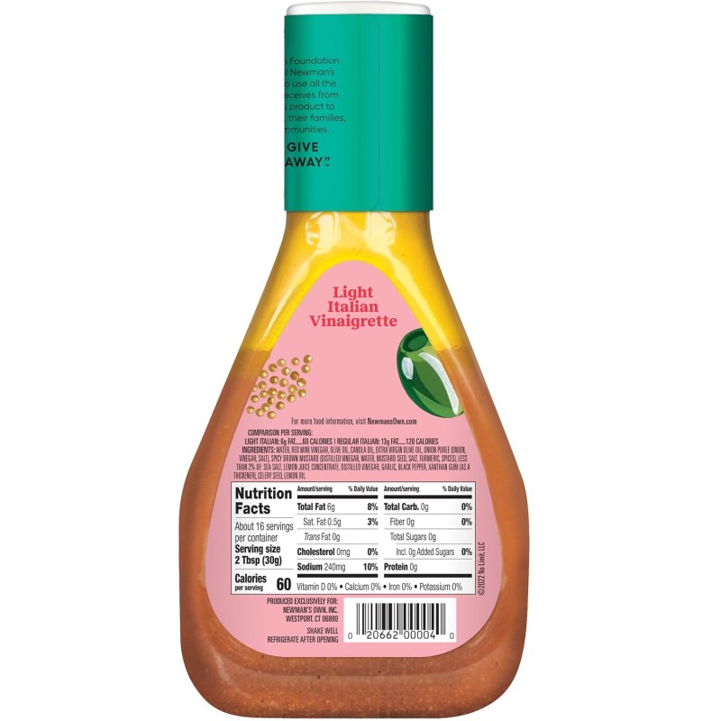 Newman's Own Light Italian Dressing