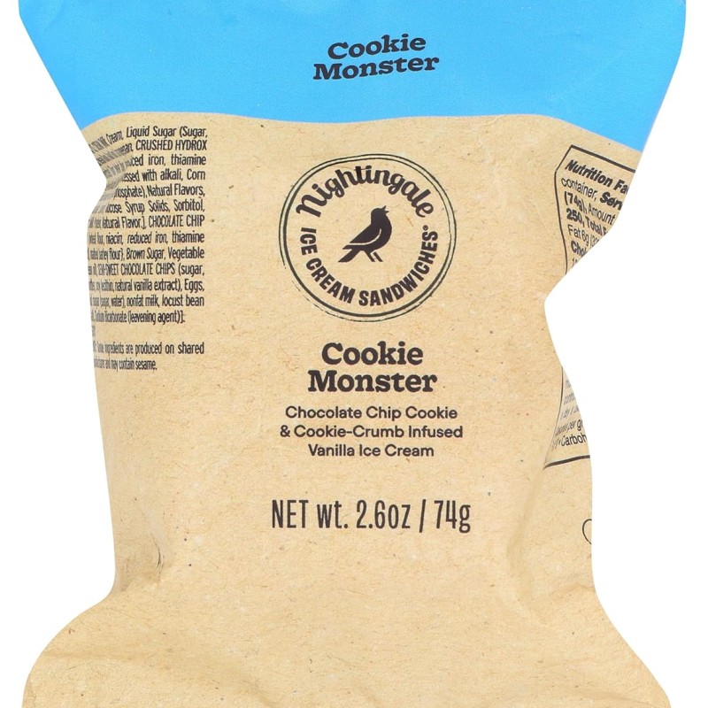 Nightingale Ice Cream Sandwiches Cookie Monster