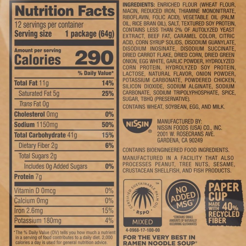 Nissin Beef Noodle Soup