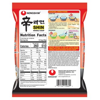 Nong Shim Shin Noodle Soup