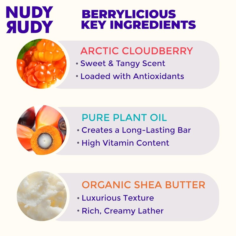 Nudy Rudy Berrylicious Soap Bar