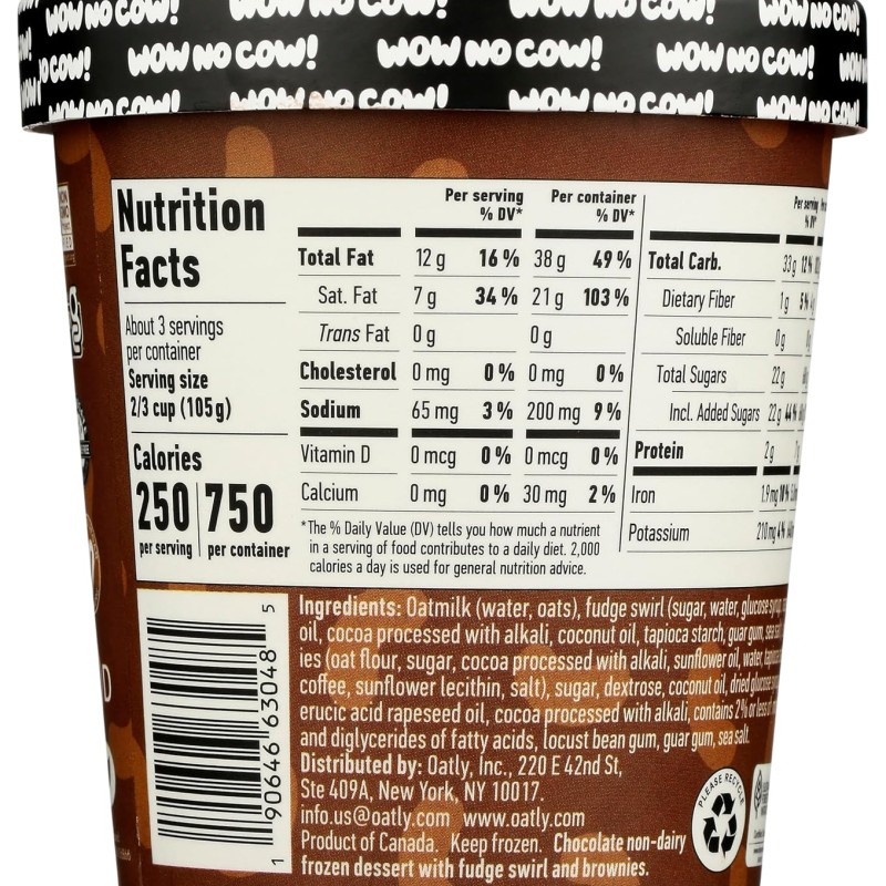 Oatly  Ice Cream Fudge Brownie