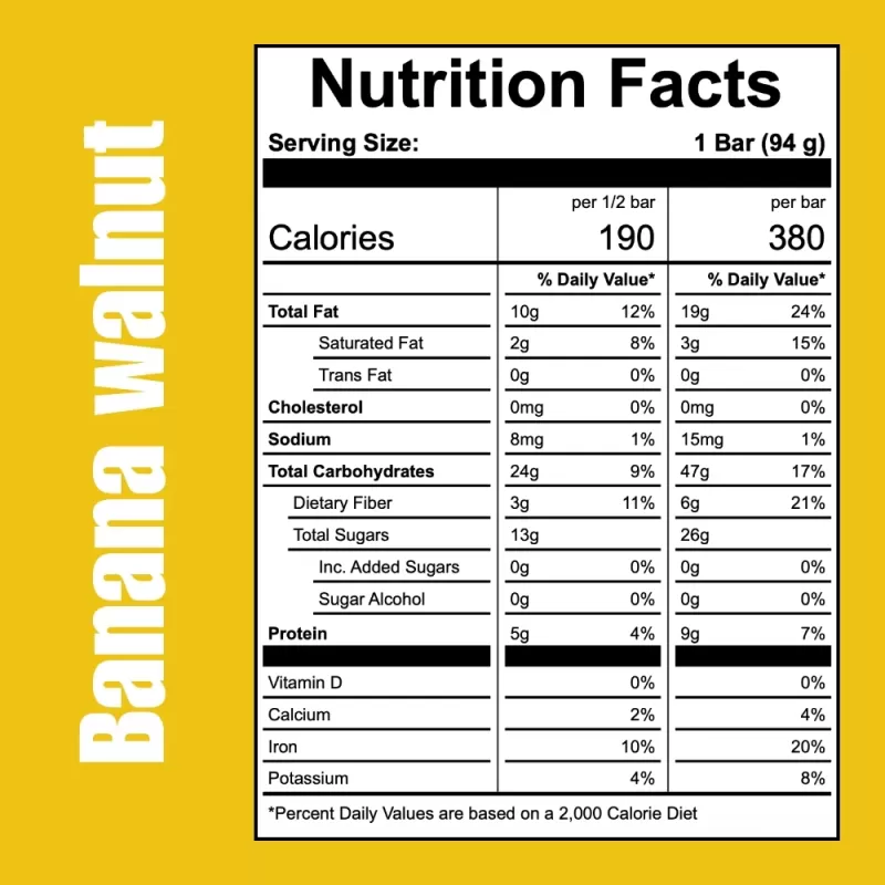 Off The Farm Meal Bar Banana Walnut