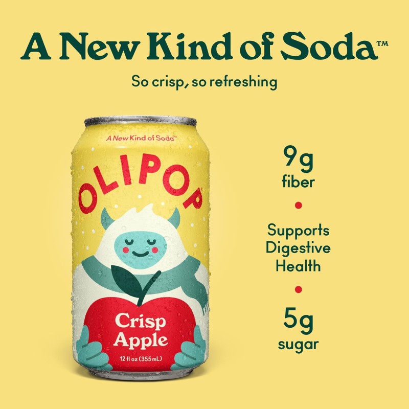 Olipop Sparkling Tonic Crisp Apple