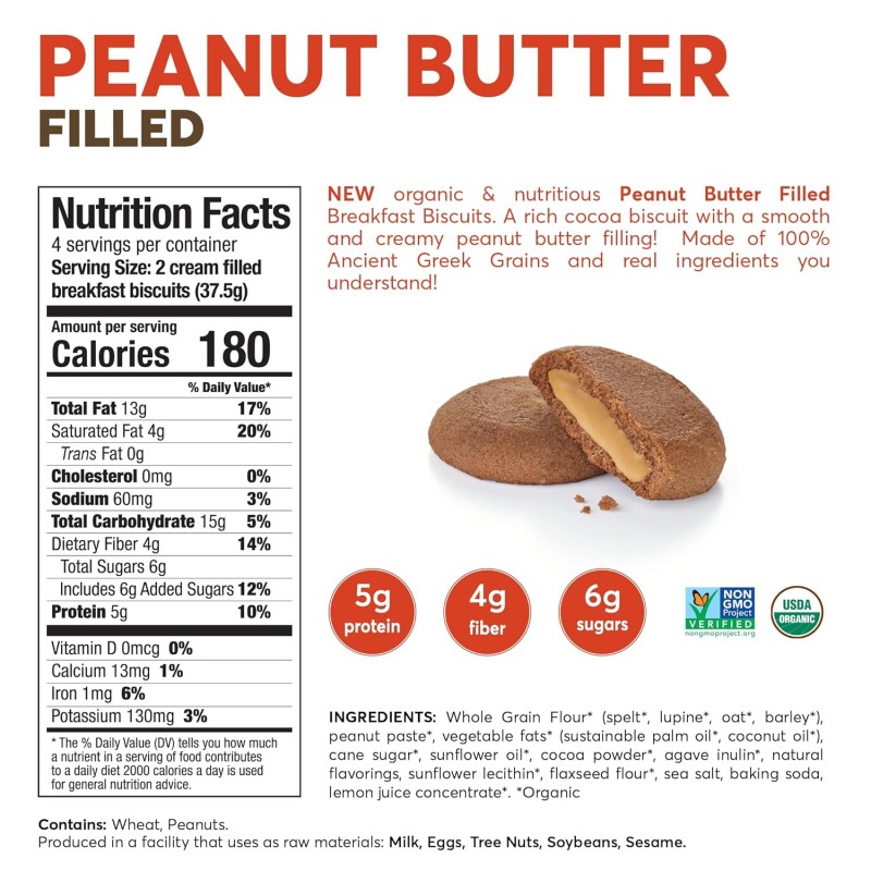 Olyra Breakfast Biscuits Peanut Butter