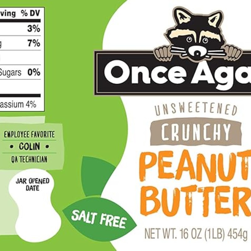 Once Again Crunchy Peanut Butter No Sugar
