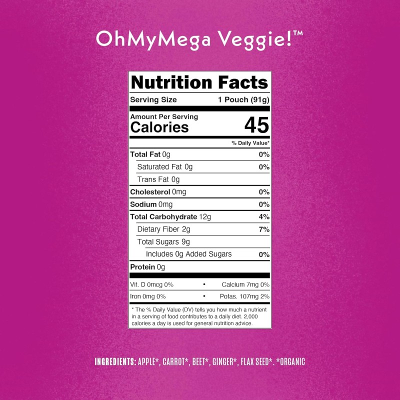 Once Upon a Farm Organic OhMyMega Veggie