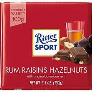 Ritter Sport Rum Raisins & Hazelnuts