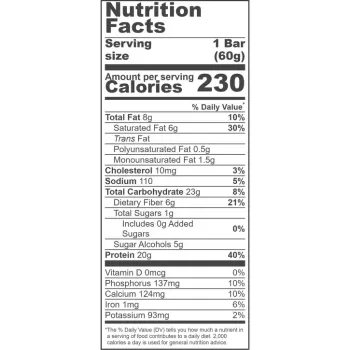 One Bar Blueberry Cobbler