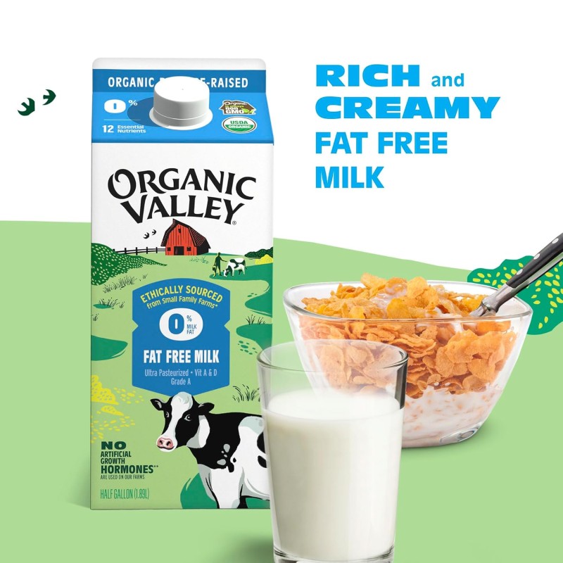 Organic Valley 0% Fat Free Milk