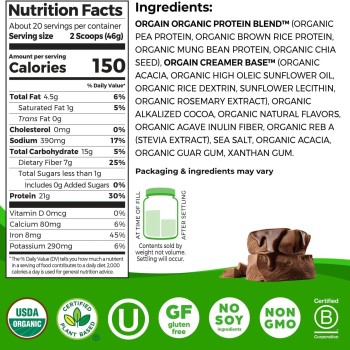 Orgain Protein Powder Vanilla Bean