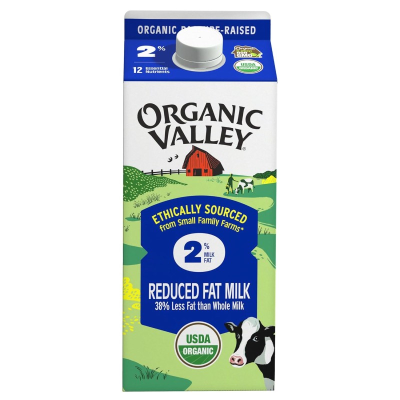 Organic Valley Reduced Fat Milk Quart