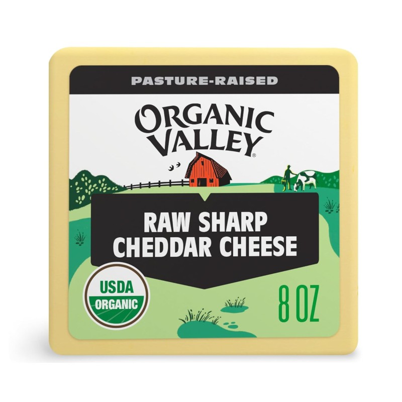 Organic Valley Raw Sharp Cheddar Cheese