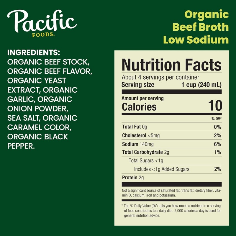 Pacific Organic Low Sodium Beef Broth