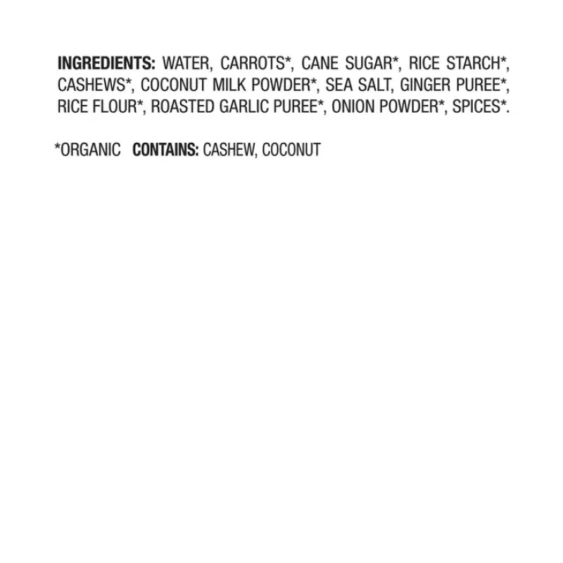 Pacific Organic Cashew Carrot Ginger Soup