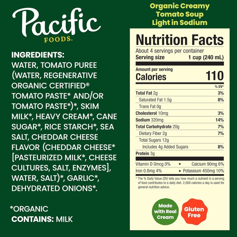 Pacific Organic Low Sodium Tomato Soup
