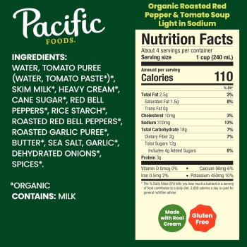 Pacific Organic Red Pepper & Tomato Soup