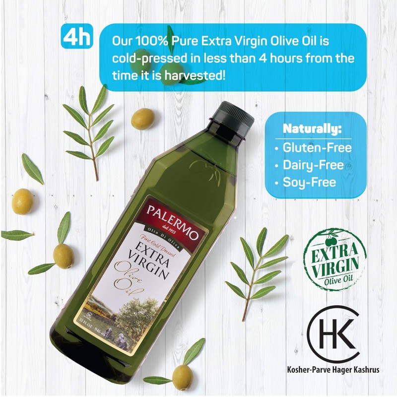 Palermo Organic Extra Virgin Olive Oil 16.9 FL OZ