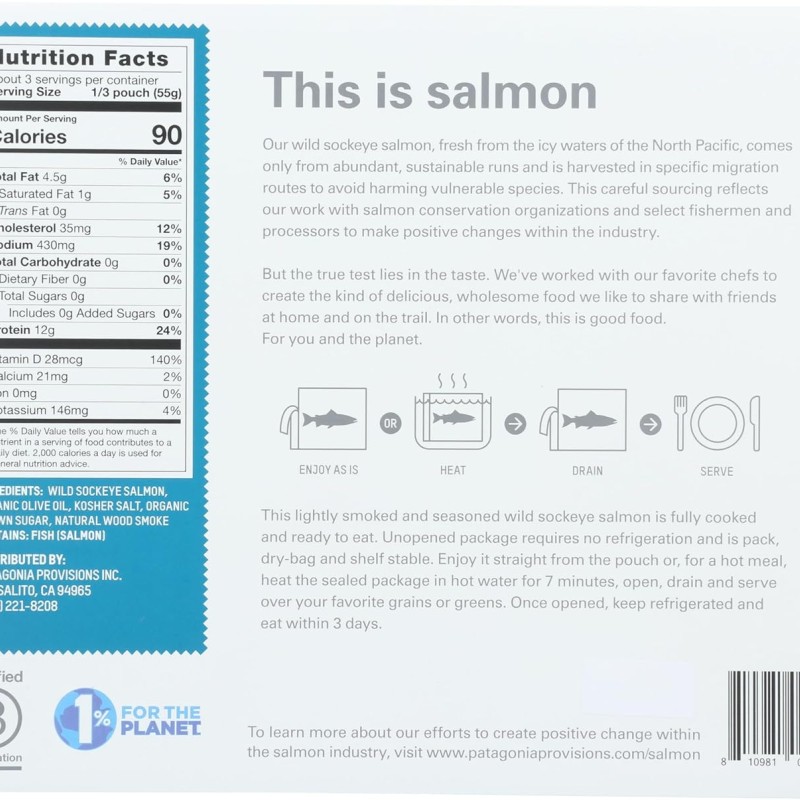 Patagonia Wild Sockeye Salmon