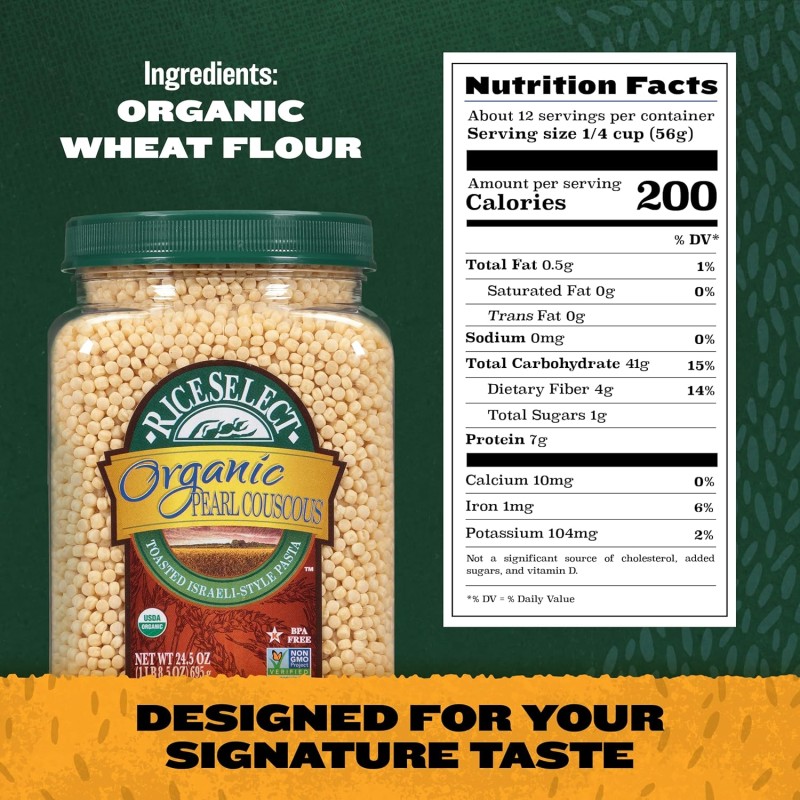 RiceSelect Organic Pearl Couscous