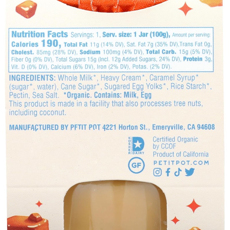 Petit Pot Butterscotch Pot de Crème