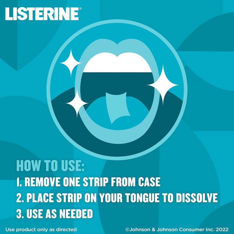 Pfizer Listerine Coolmint Pocket Paks Oral Strips